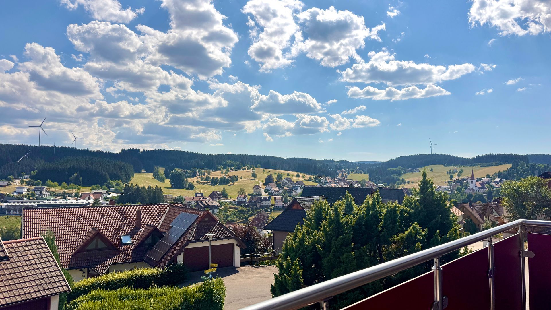 Aussicht Ferienwohnung 3 im Haus-Schanzenblick in Schonach