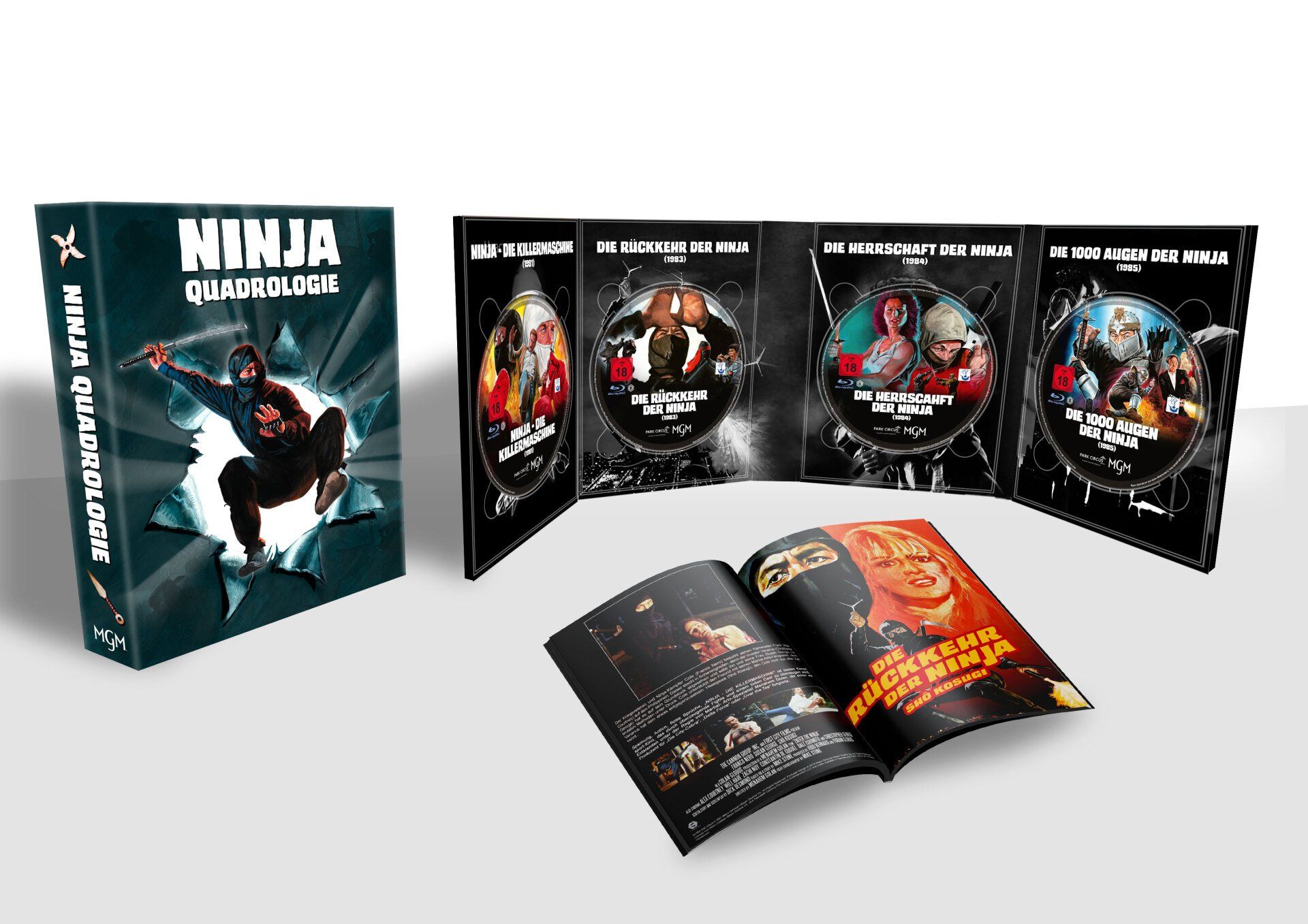 Download Cover als .zip Digipack mit Schuber Ninja Quadrologie