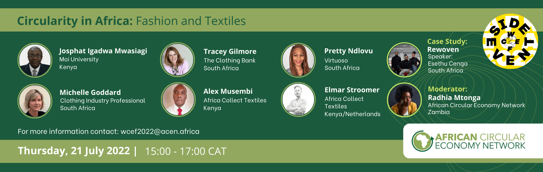 WCEF2022 and ACEN Event | Circularity in Africa: Fashion and Textiles Workshop