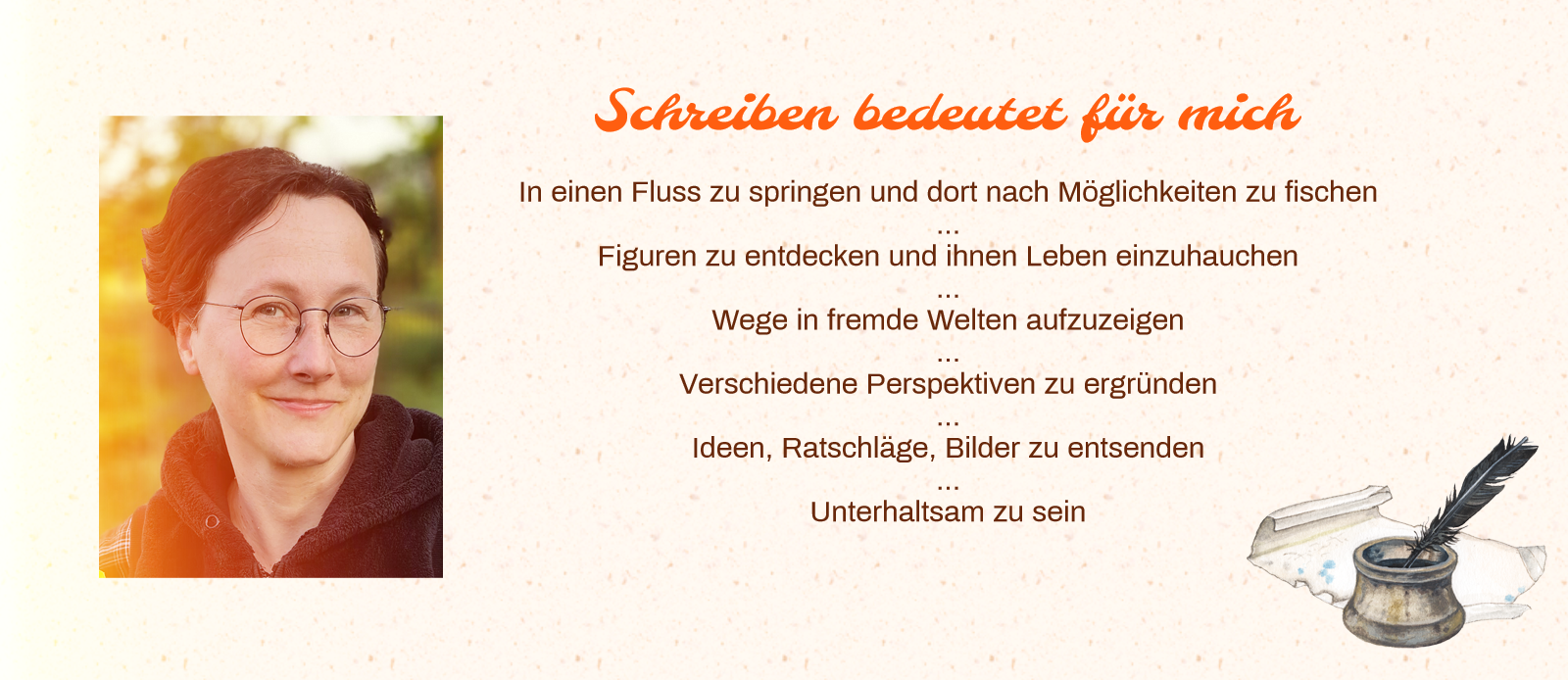 Autorin Annett Wolf Über das Schreiben Tintenfass
