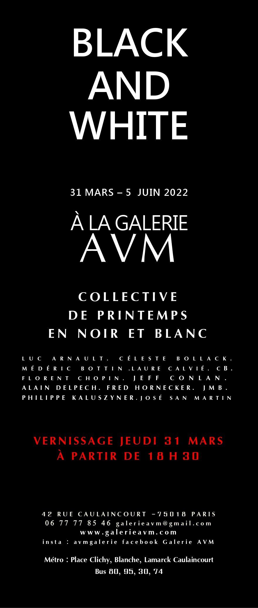 galerie avm art contemporain paris exposition collective