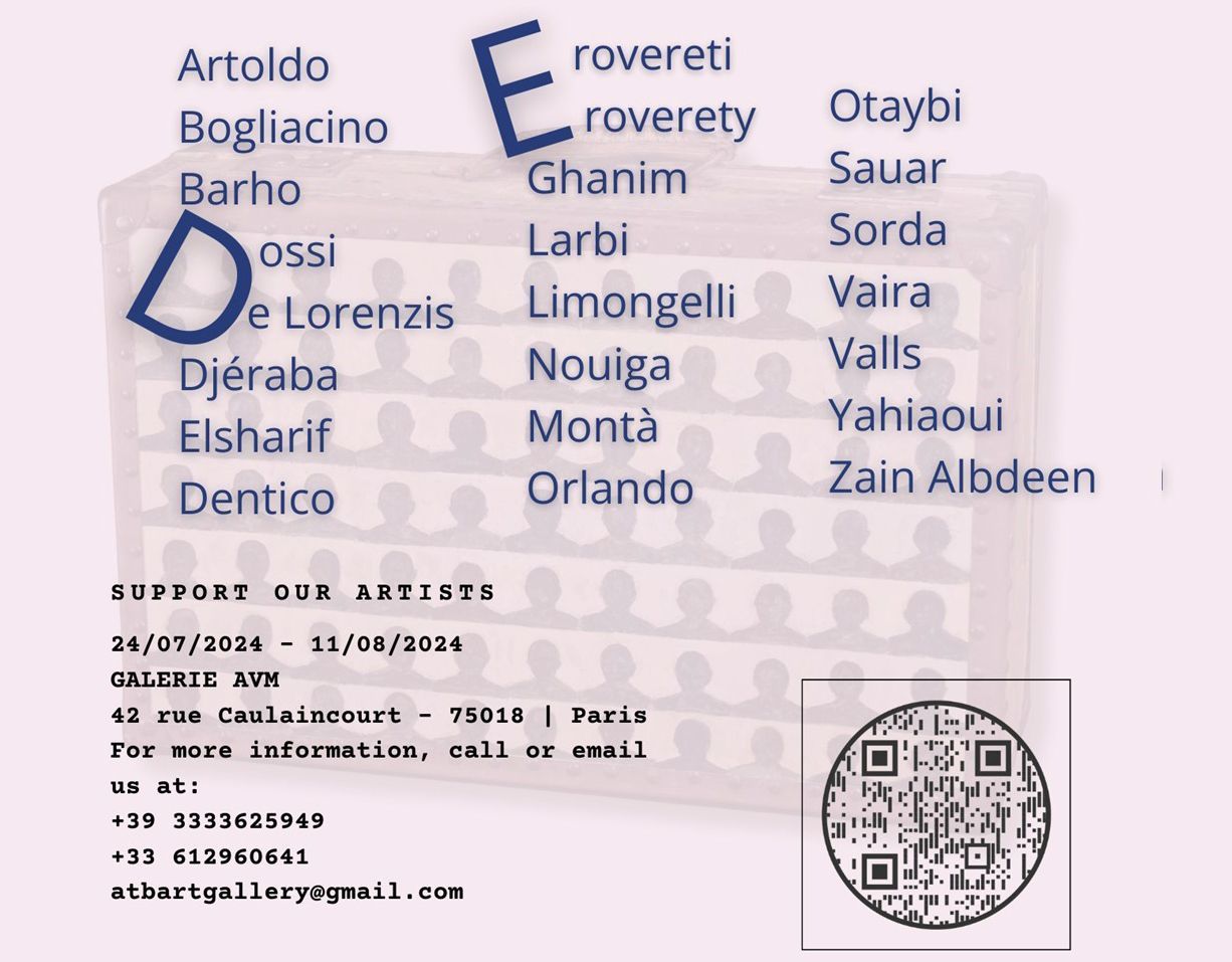 Galerie AVM art contemporain paris 18, Isabelle RUSSO, Alessandro ALLOCCO