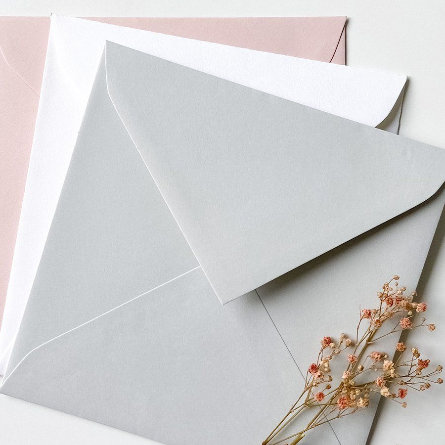 Sobres cuadrados 162x162 mm para invitaciones o felicitaciones