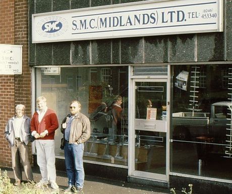 Vor einem Amateurfunk-Laden in Worksop