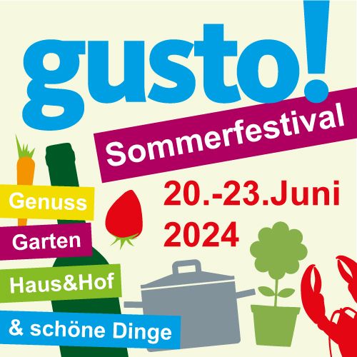 gusto! Sommerfestival gusto genuss genussmesse ravensburg oberschwabenhalle weingarten messe ausstellung markt schlemmen schlemmer geniesser geniesserin lebensmittel hochwertig speisen festlich tafeln bio vegan biomusterregion