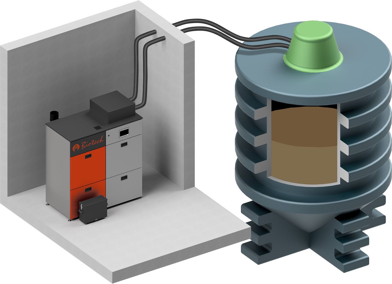Erdtankaustragung erdtank pellets austragung