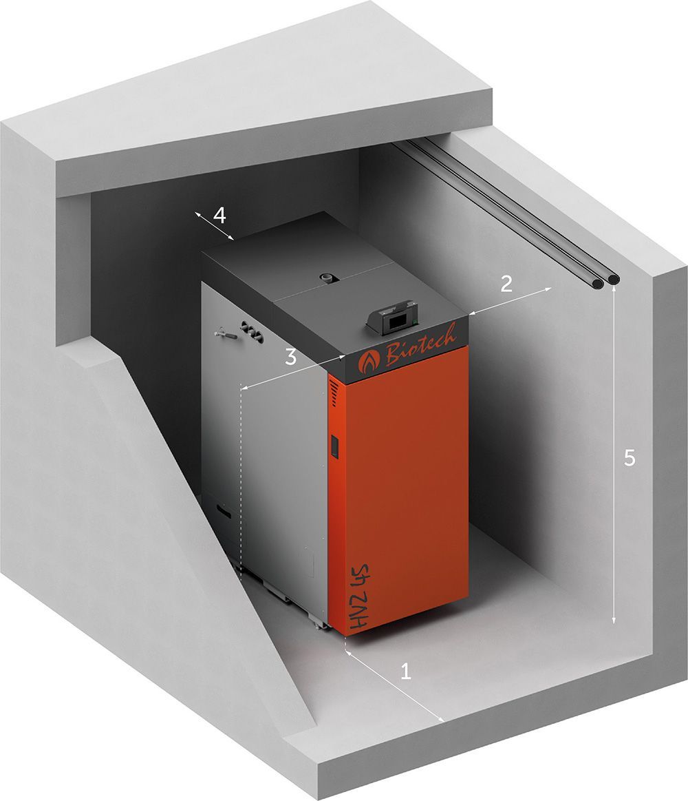 HVZ45L im Raum mindestabstand hvz45l