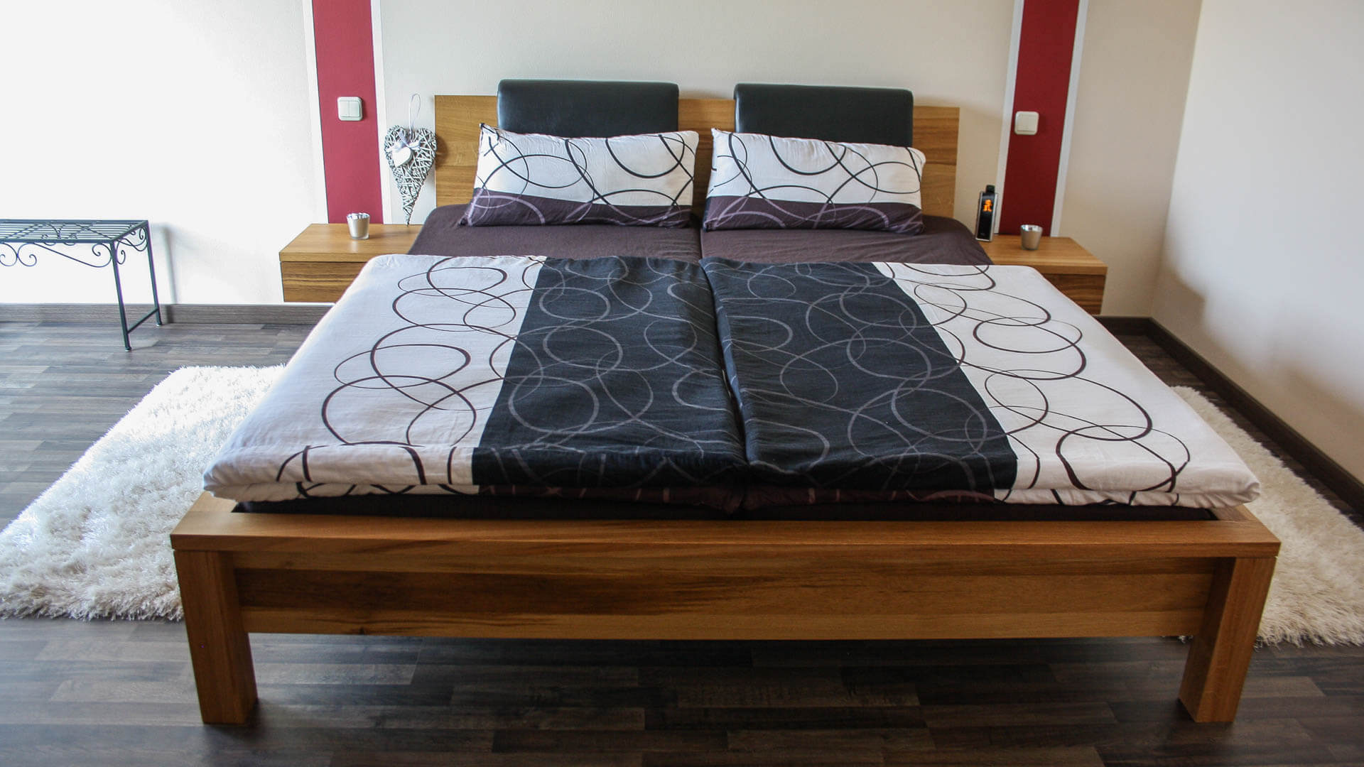 Bett aus Eiche massiv