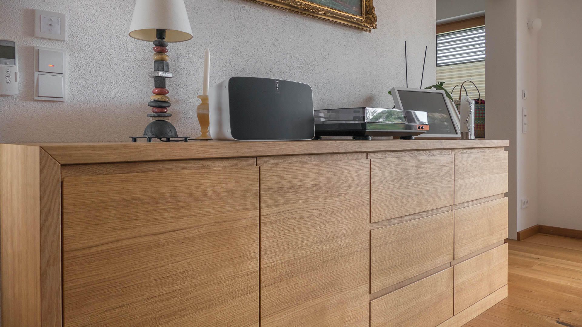 Siedeboard aus schlichter Eiche