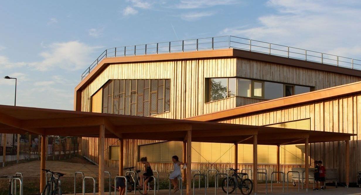 Bardage Signature Origine Collège Melesse Châtaignier