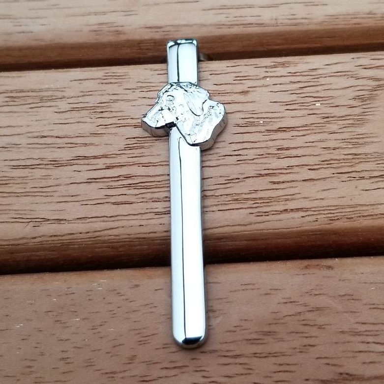 Available in Gold or Chrome Plate Dog Slimline Pen Clip