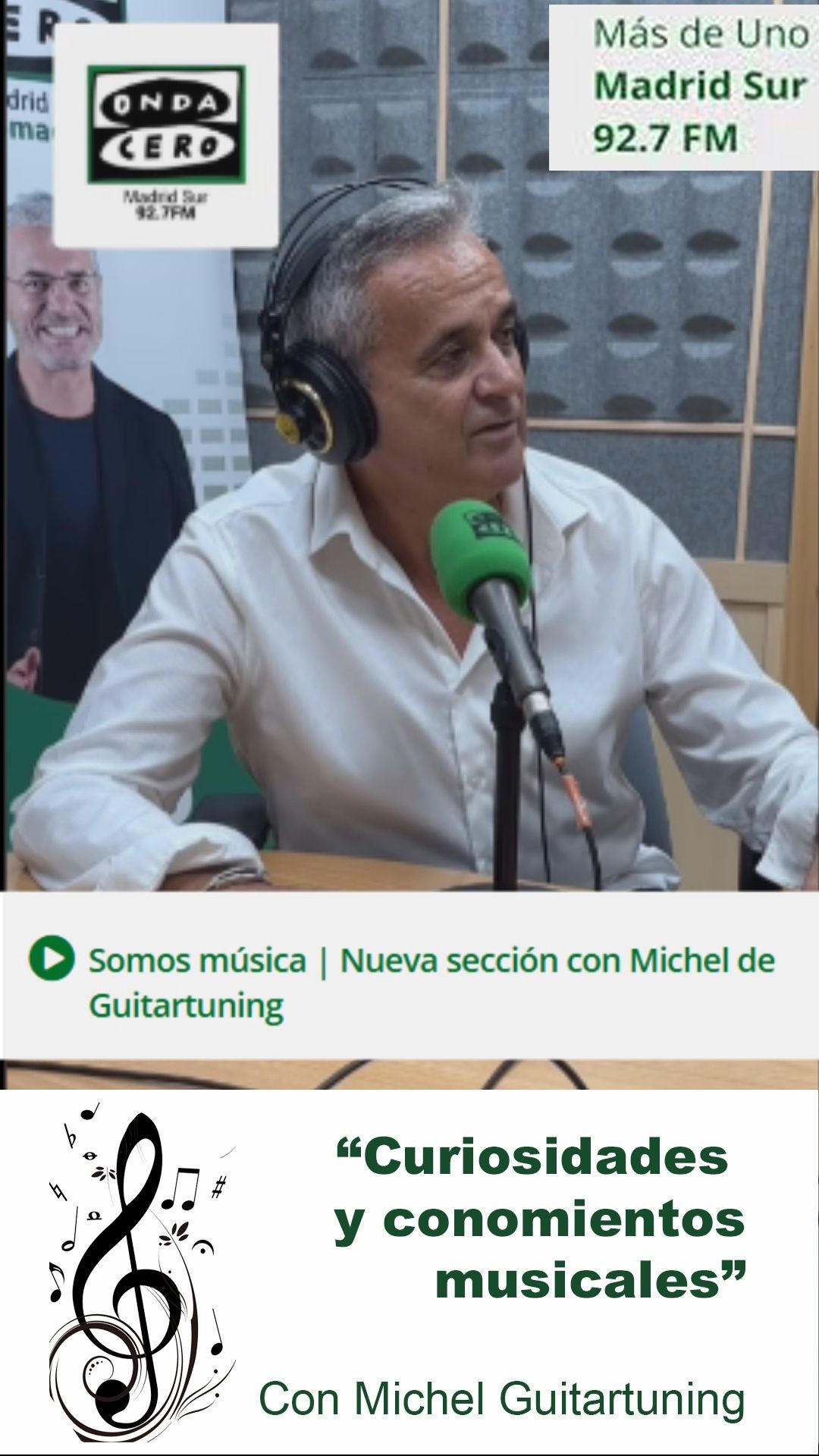Somos música | Nueva sección con Michel de Guitartuning en ONDA CERO Radio Somos música | Nueva sección con Michel de Guitartuning en ONDA CERO Radio