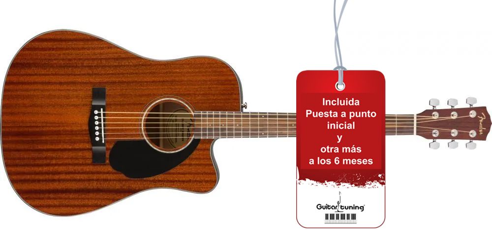 Fender CD-60SCE All Mahogany Natural. Guitarra Acústica