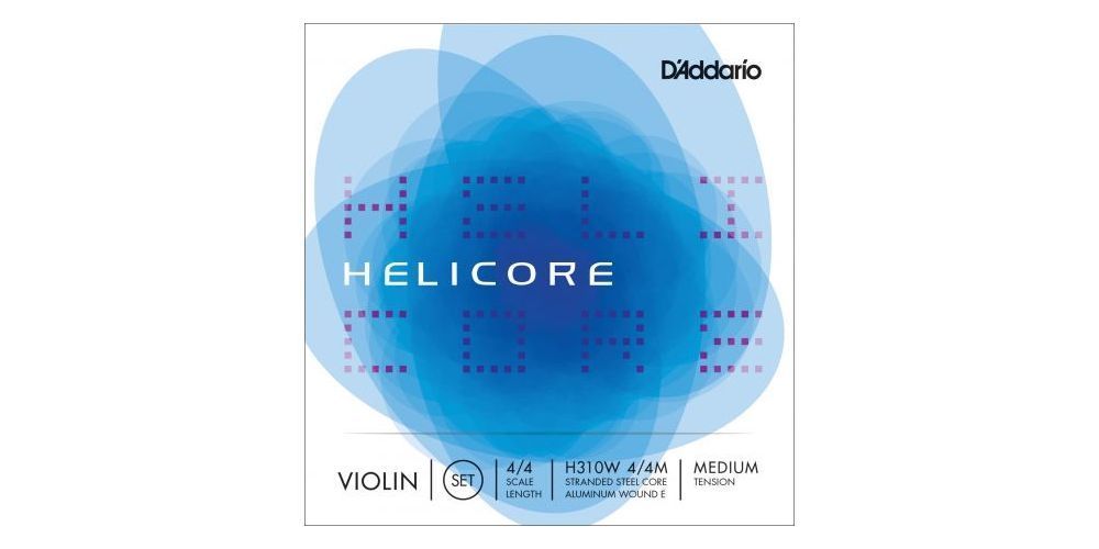 D´addario H310W Helicore Aluminio 4/4M Cuerdas para violín, tensión media