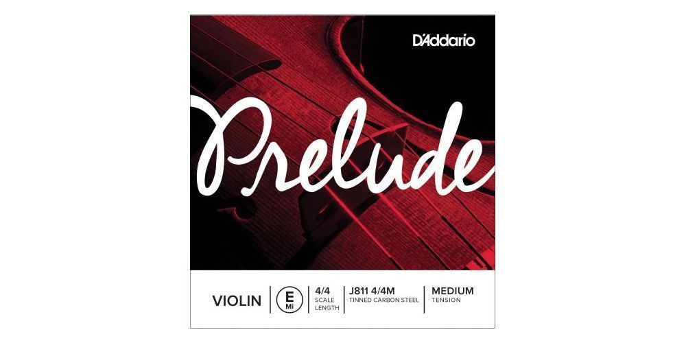 D´addario J811 Cuerda Prelude Mi (E) para violin 4/4, tensión media