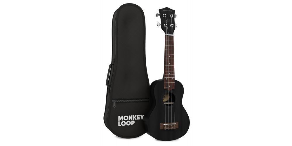 Monkey Loop Stone Black Ukelele Soprano