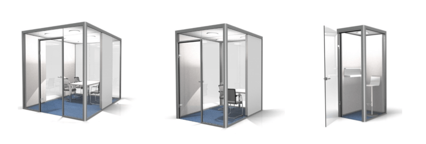 Quiet Cube AS Raum in Raum Lösungen Cube AS Denkerzelle oder Beratungskabinen für Ihr Büro.