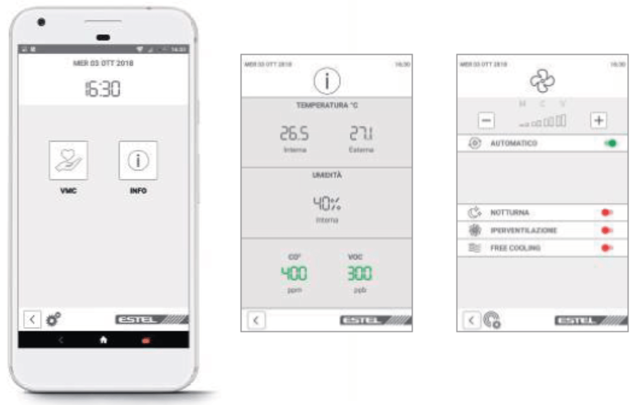 Bürobelüftung mit VMC SYSTEM Büro Belüftung mit einer APP