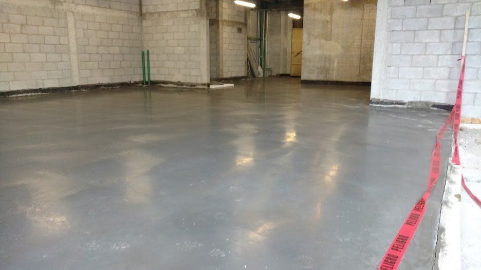 Piso pulido con allanadora