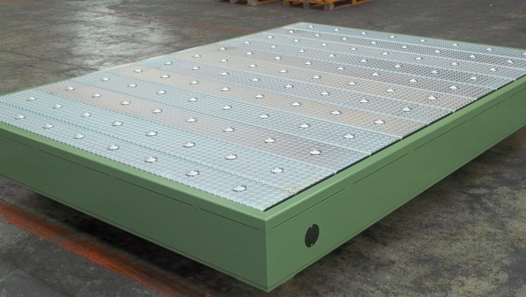 kugelrollen als oberfläche bei hebebühnen