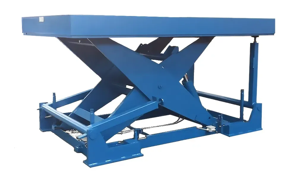 hebebühne mit hydraulische wartungsstützen