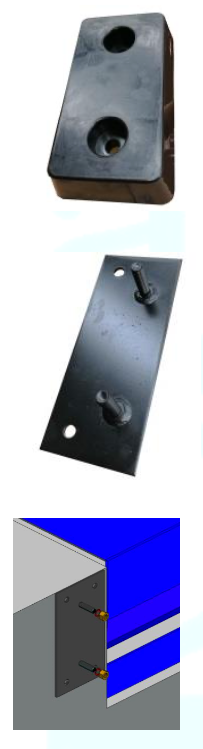 montageplatte für anfahrpuffer anpassrampe