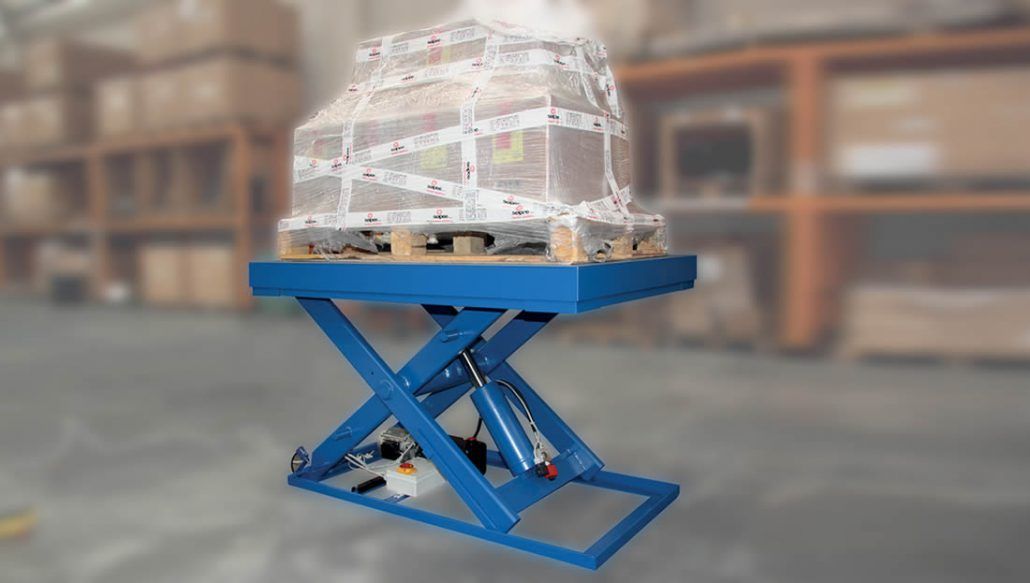 paletten flachhubtisch