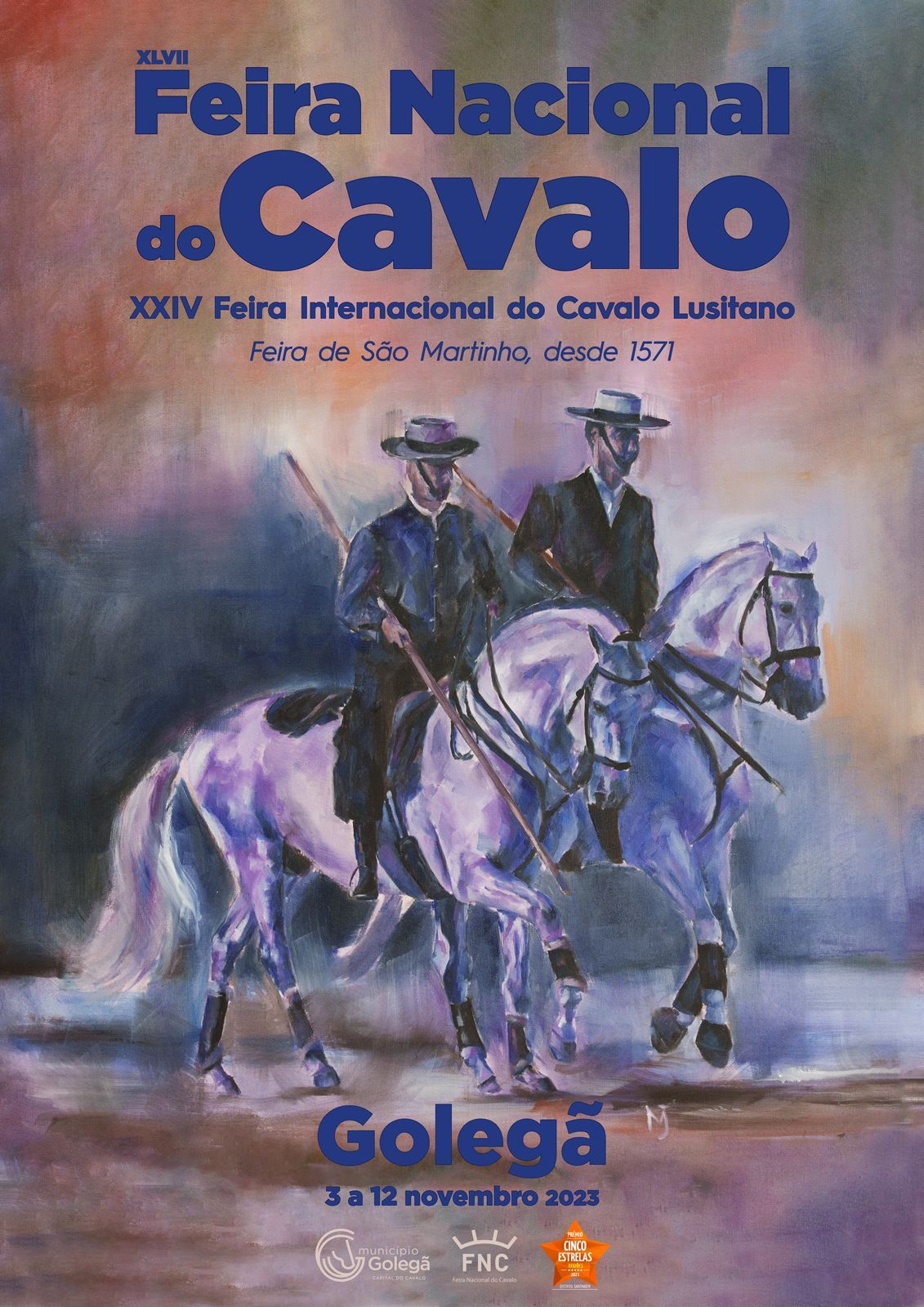 Plakat: Feira Nacional do Cavalo Lusitano Golga 2023
