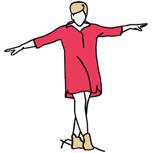 Link zu Information über Susanne Feußahrens, Praxisinhaberin Logo Susanne Feußahrens, Ärztliche Praxis für Hypnosetherapie in Diepholz. Eine Frau balanciert, ist im Gleichgewicht, es wirkt leicht.