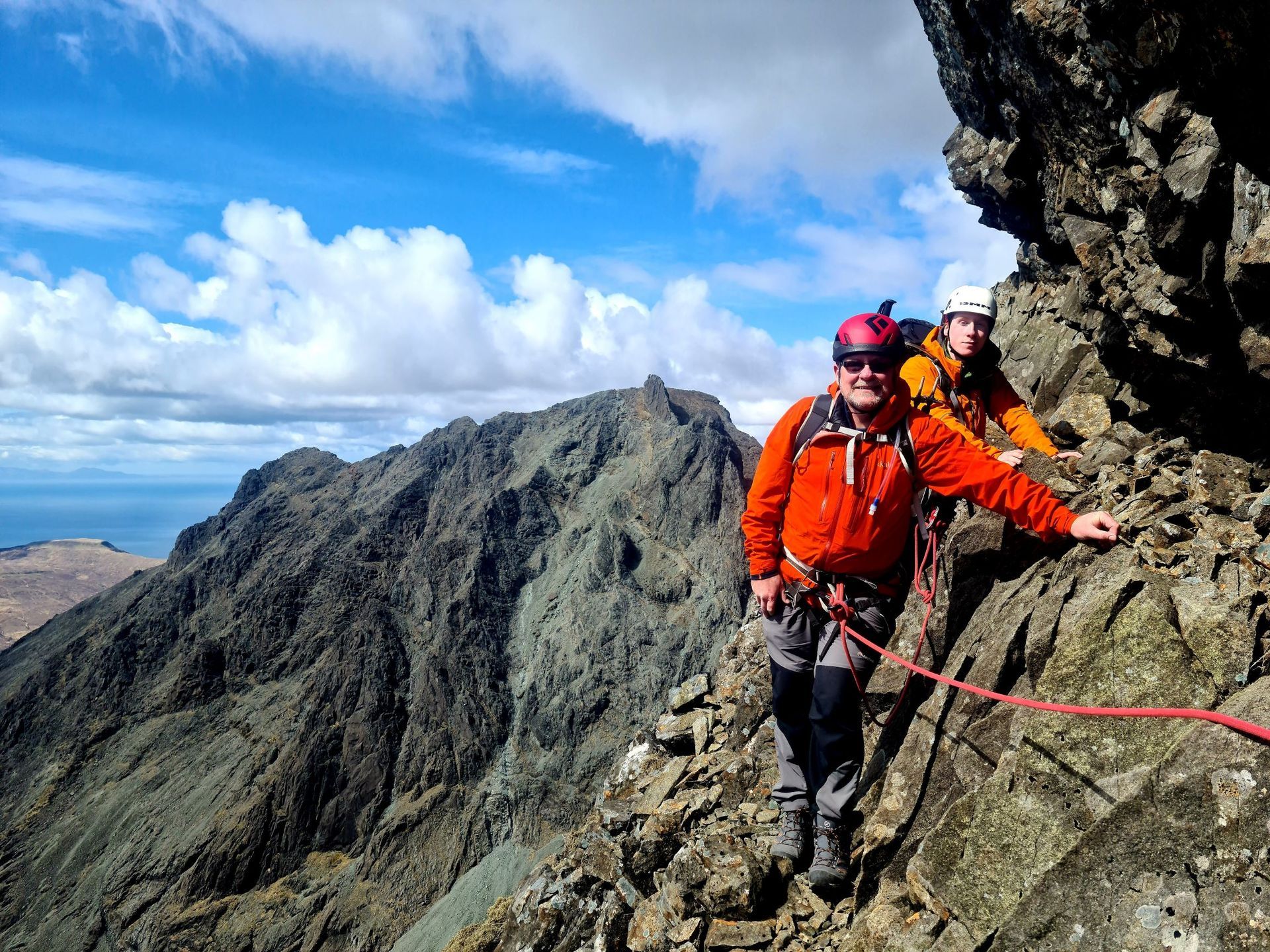 Collies Ledge on a Cuillin ridge Traverse