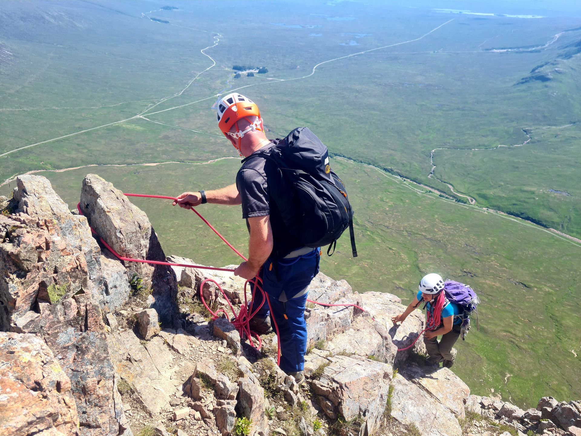 Scrambling instruction on Curved Ridge