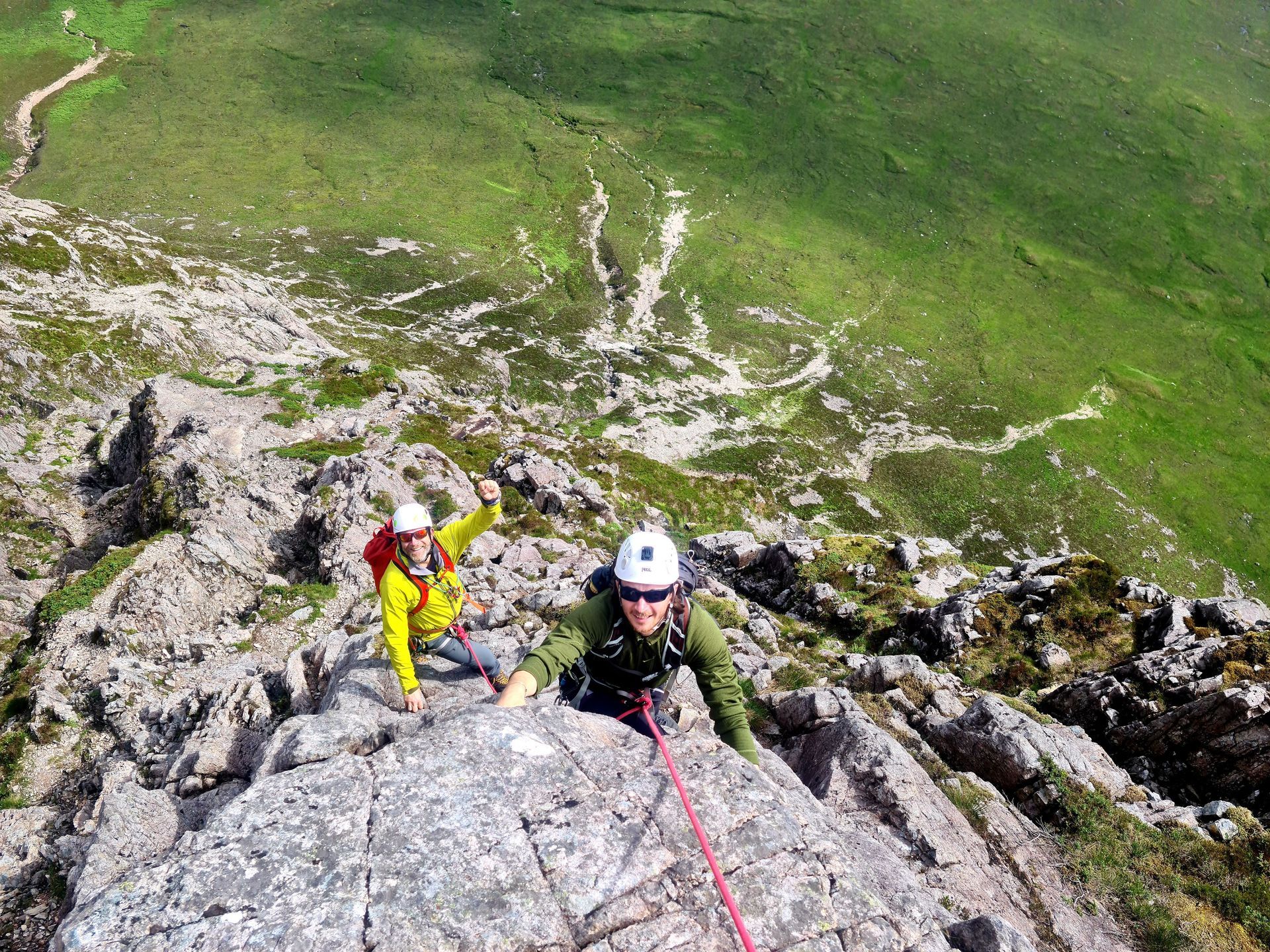 Guided Climb of Curved Ridge