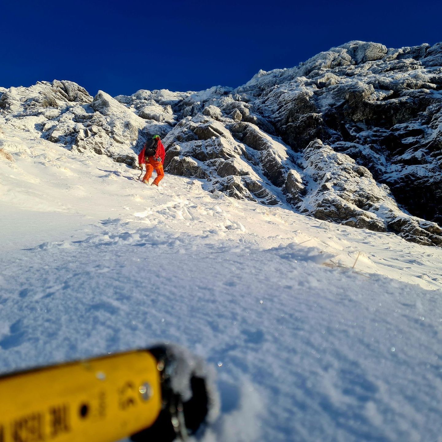 Winter Climbing courses in Scotland. Introduction to winter climbing, winter improvers, and learn to lead courses. All based out of Fort William and Glencoe, and the Cairngorms.