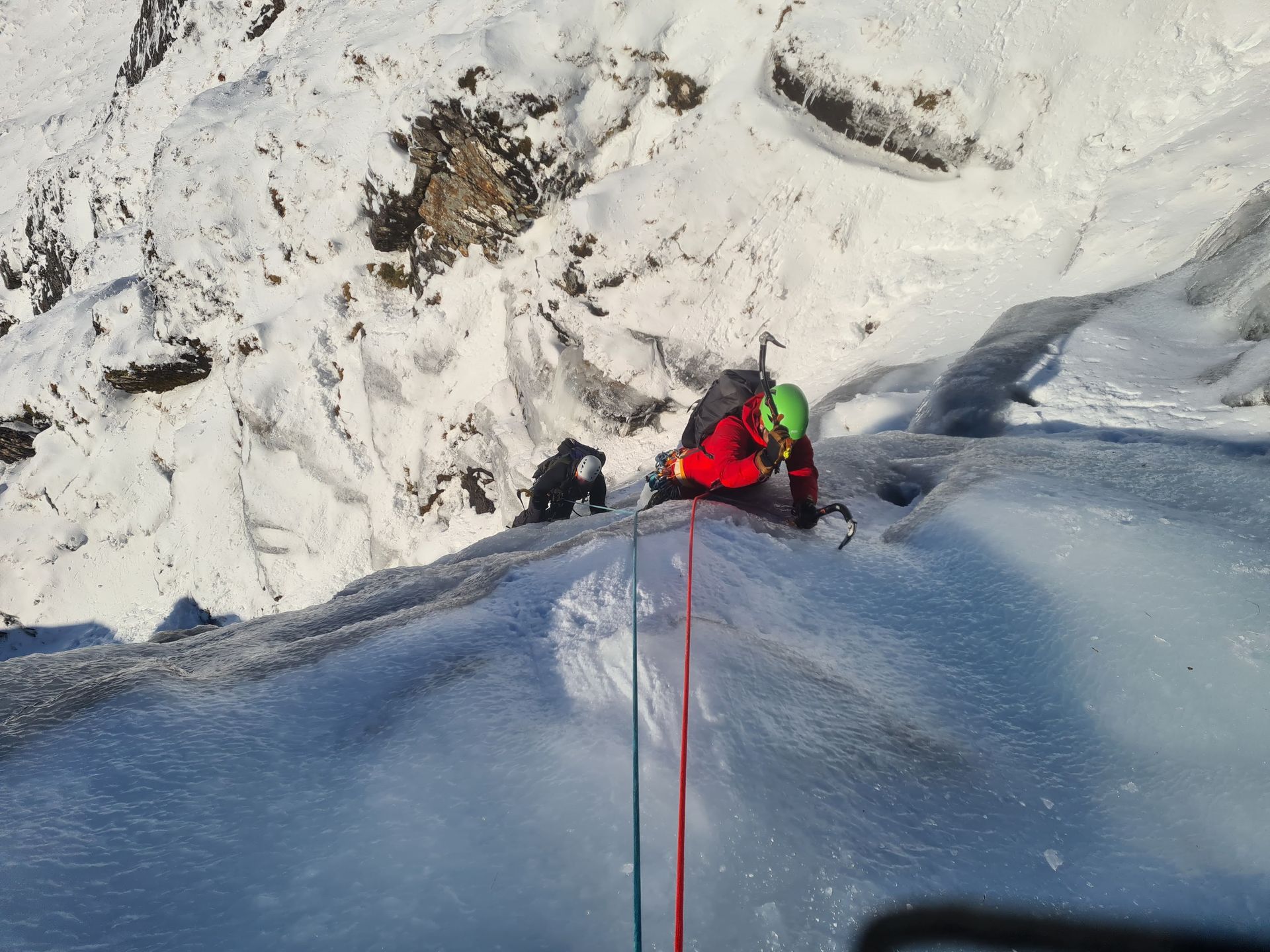 Intro to winter climbing - ice climbing