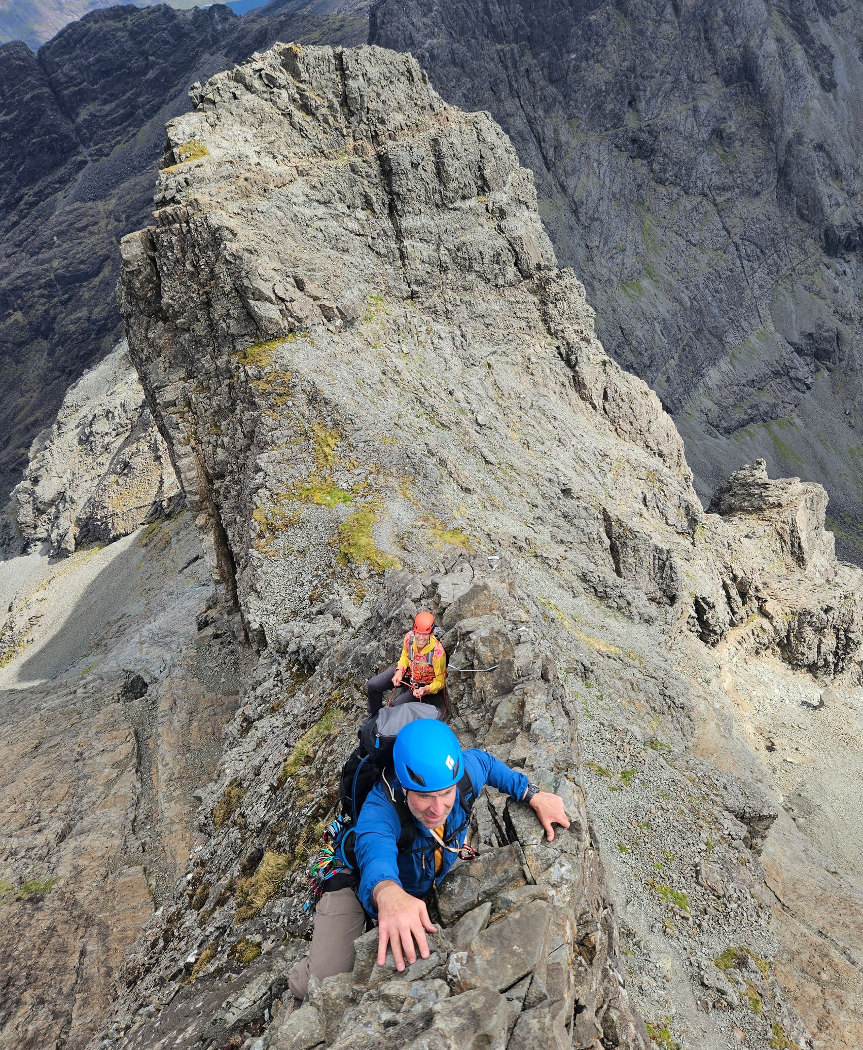 Climbing the In Pinn on a Skye Cuillin Ridge Traverse with Elite Guides