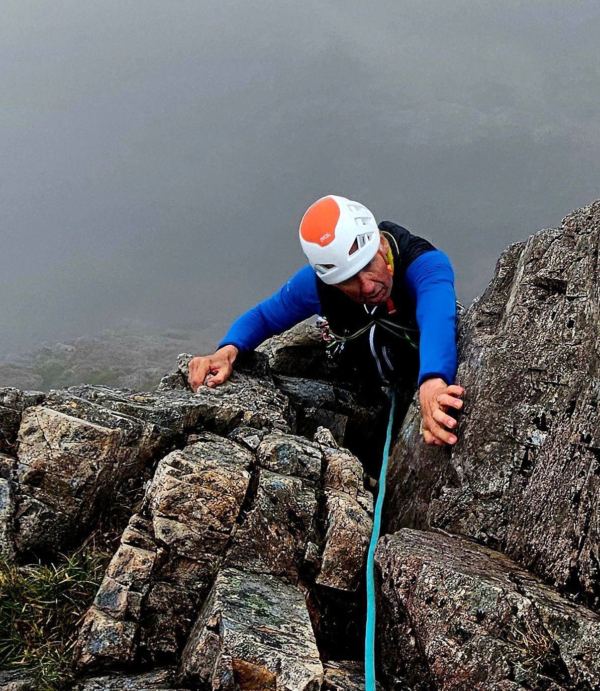 Agag's Groove on Buachaille Etive Mor