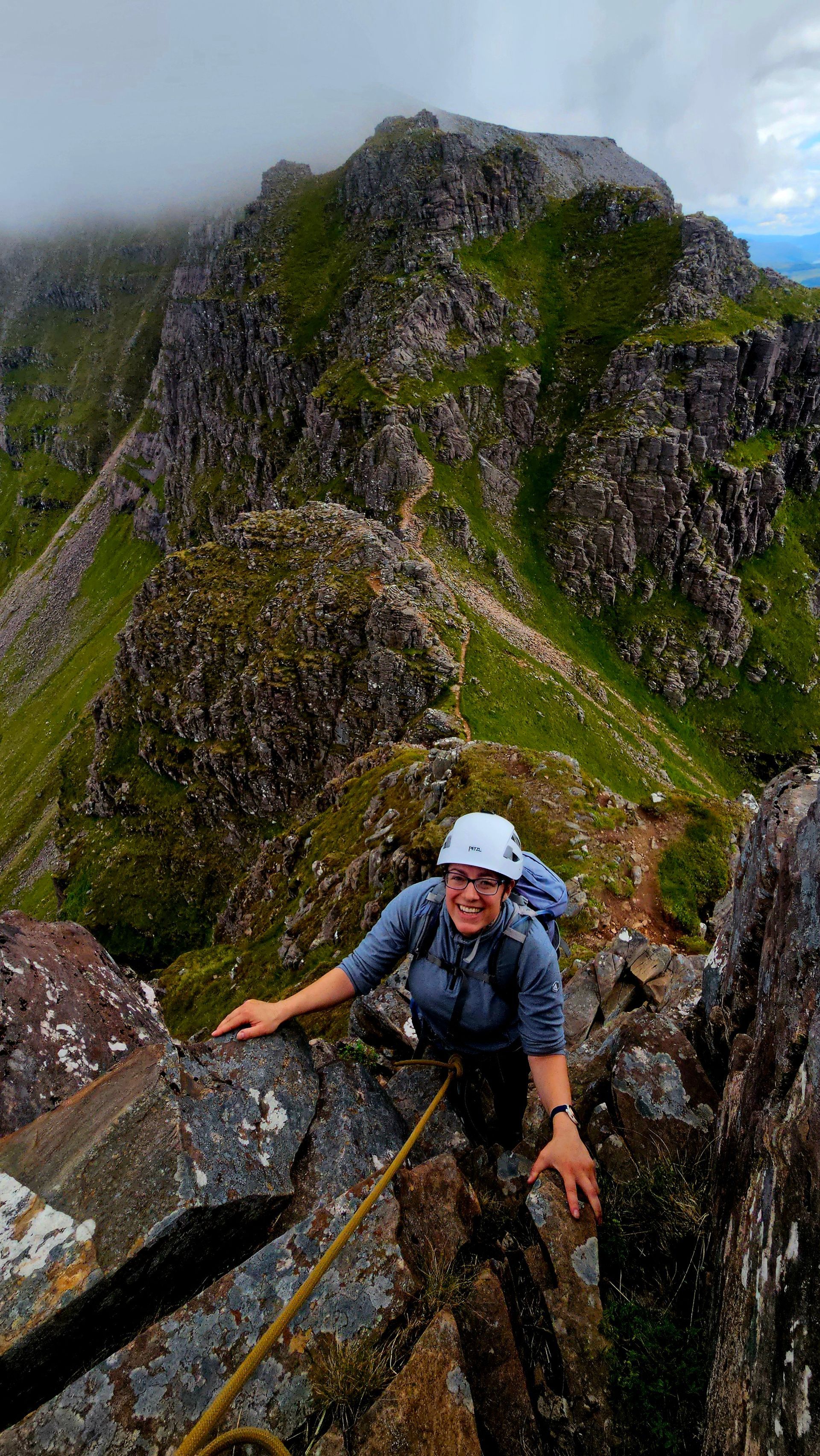 Guided traverse of Liathach with a Mountain Guide from Elite Guides.