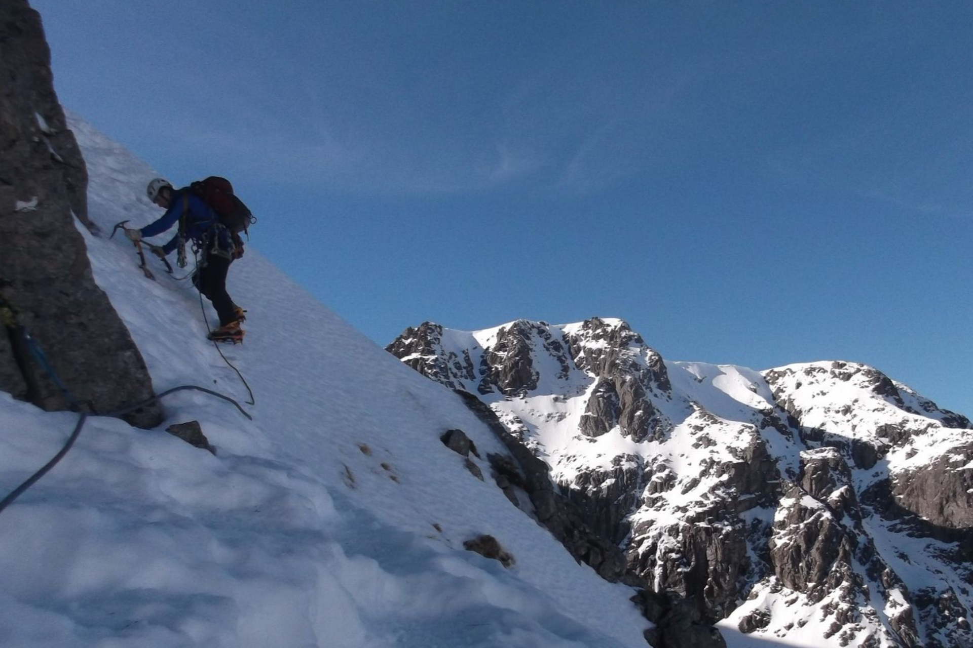 Winter Mountaineering on Tower Ridge, Ben Nevis