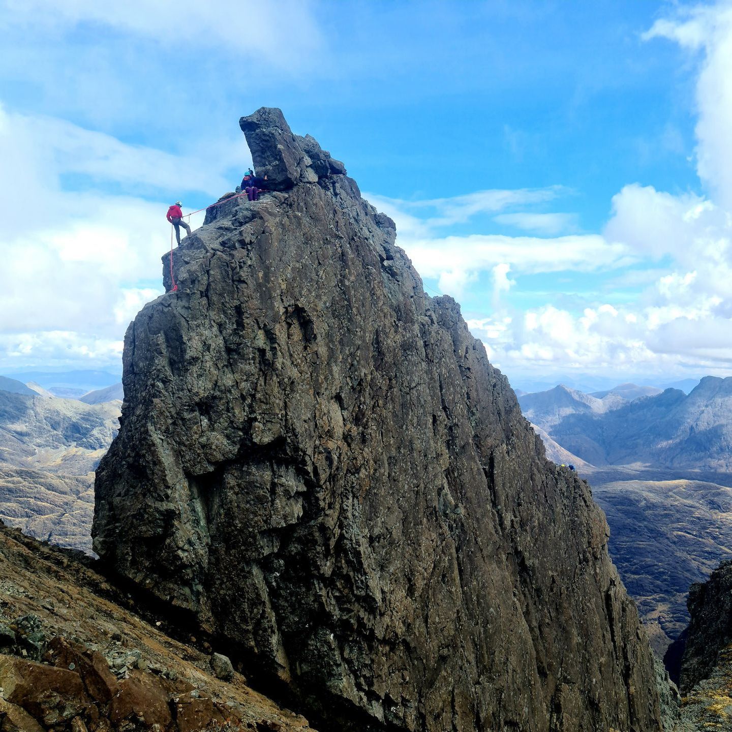 In Pinn guides on the Isle of Skye. Climb the Inacessible Pinnacle with a Skye Cuillin guide