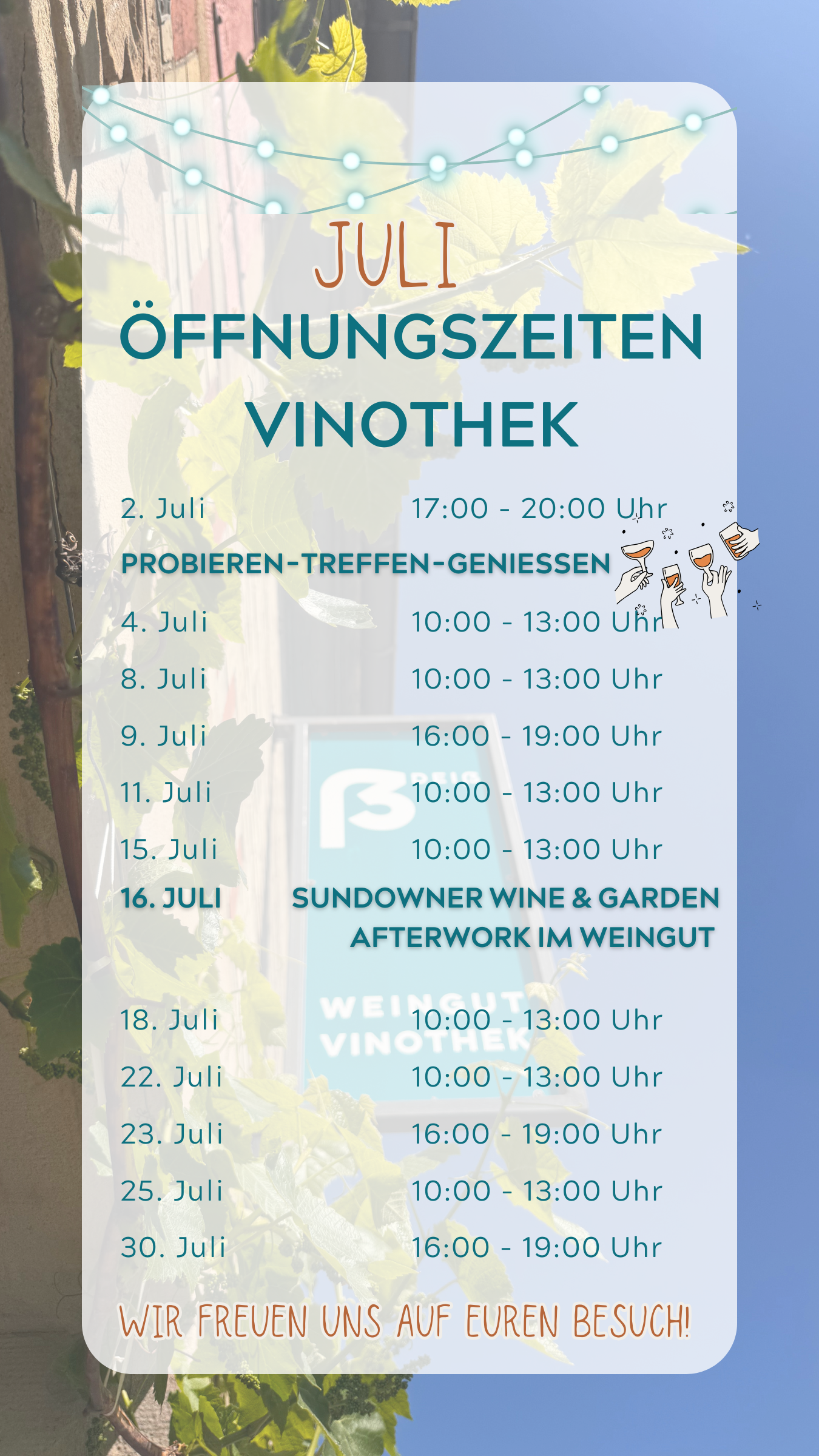 Öffnungszeiten Vinothek
