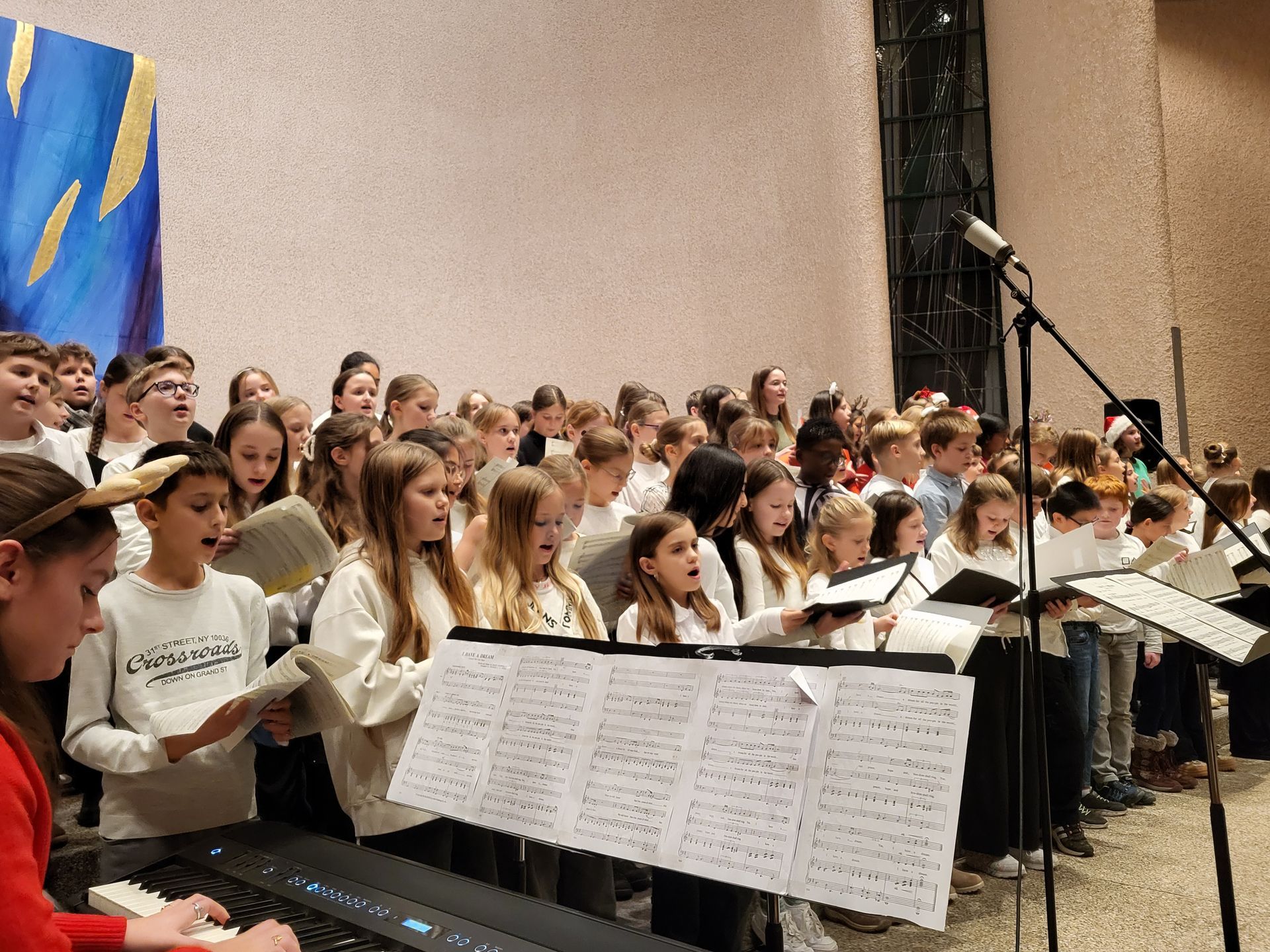 Chor beim Weihnachtskonzert