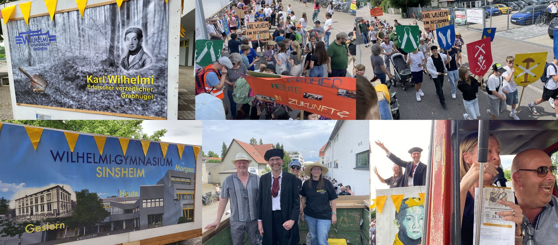 Lehrkräfte und Schüler des Wilhelmi-Gymnasiums beim Fohlenmarkt 2025 in Sinsheim