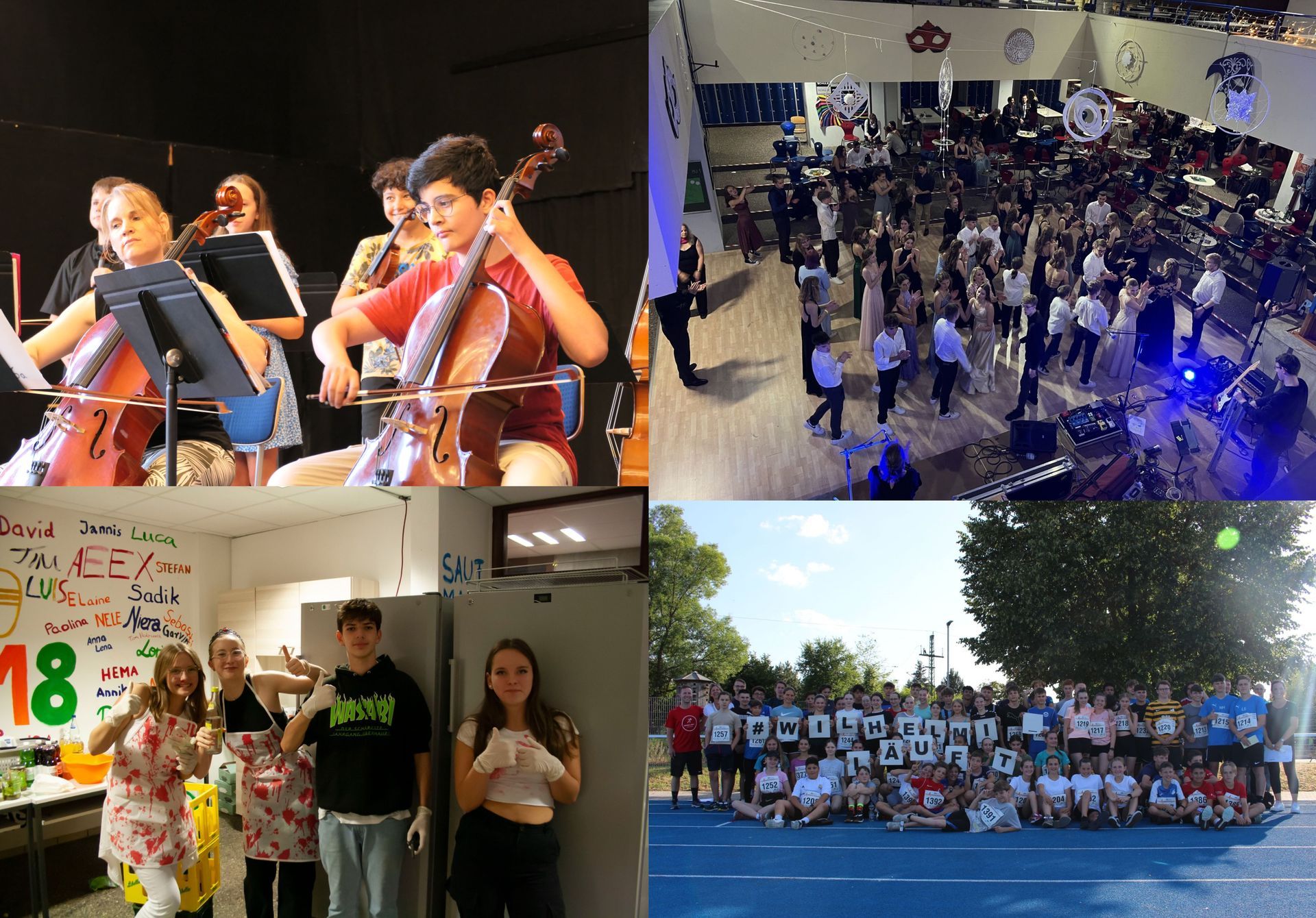 Verschiedene Aktivitäten am Gymnasium