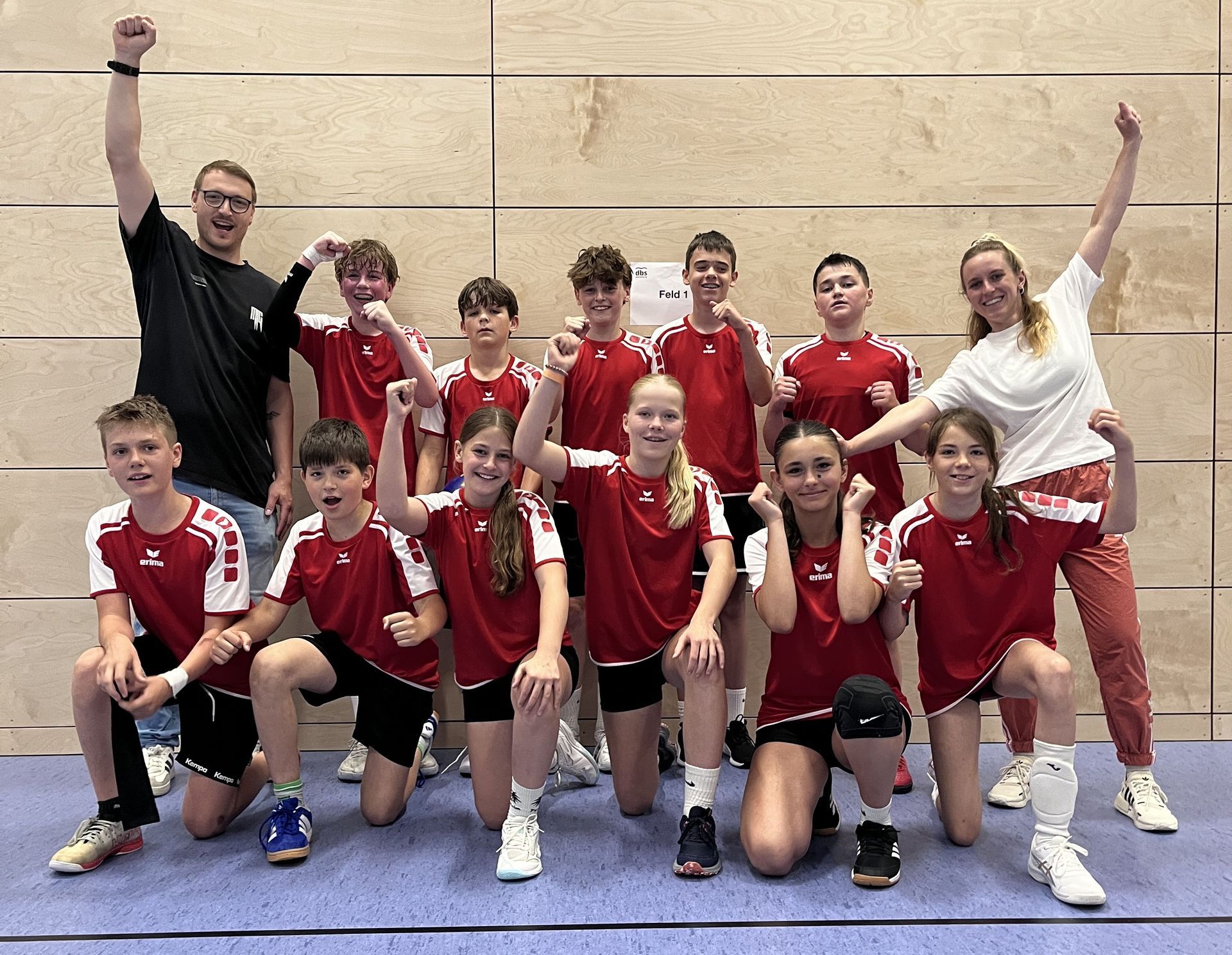 Die Volleyballteams des Wilhelmi-Gymnasiums im Altersbereich U-14