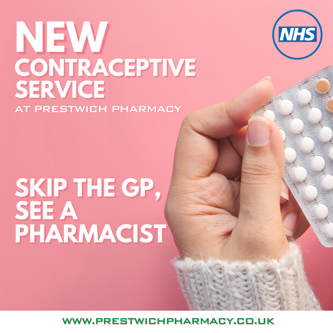 infographic - contraceptive service at prestwich pharmacy