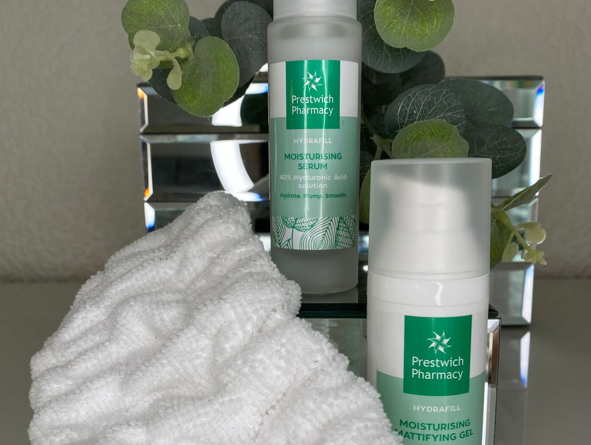 moisturising serum and gel