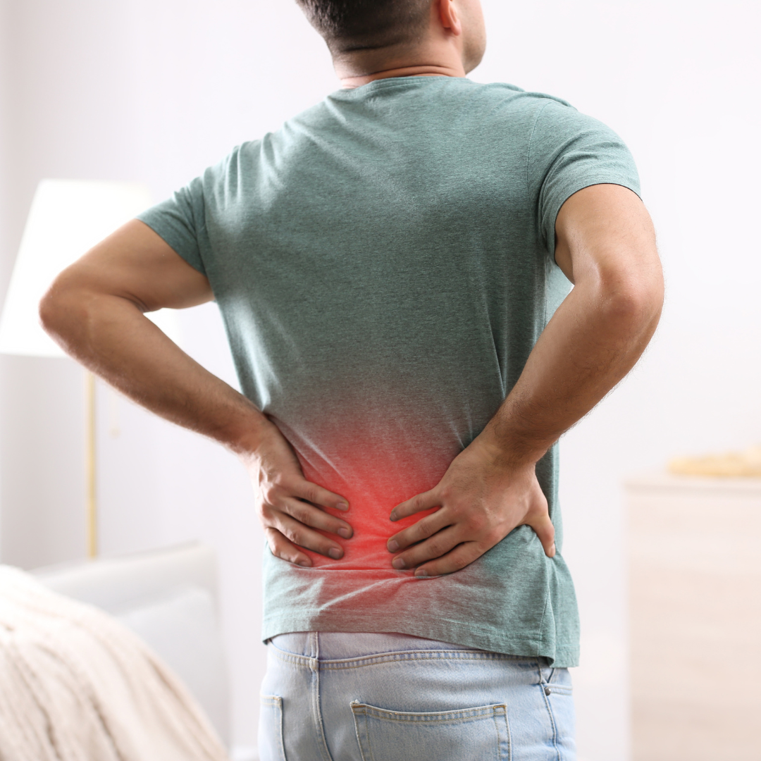 man with back pain