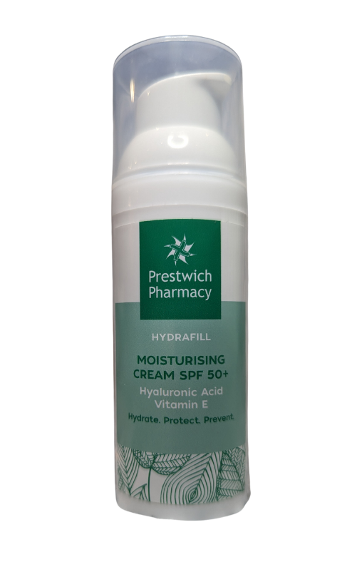 PRESTWICH PHARMACY MOISTURISING CREAM SPF50