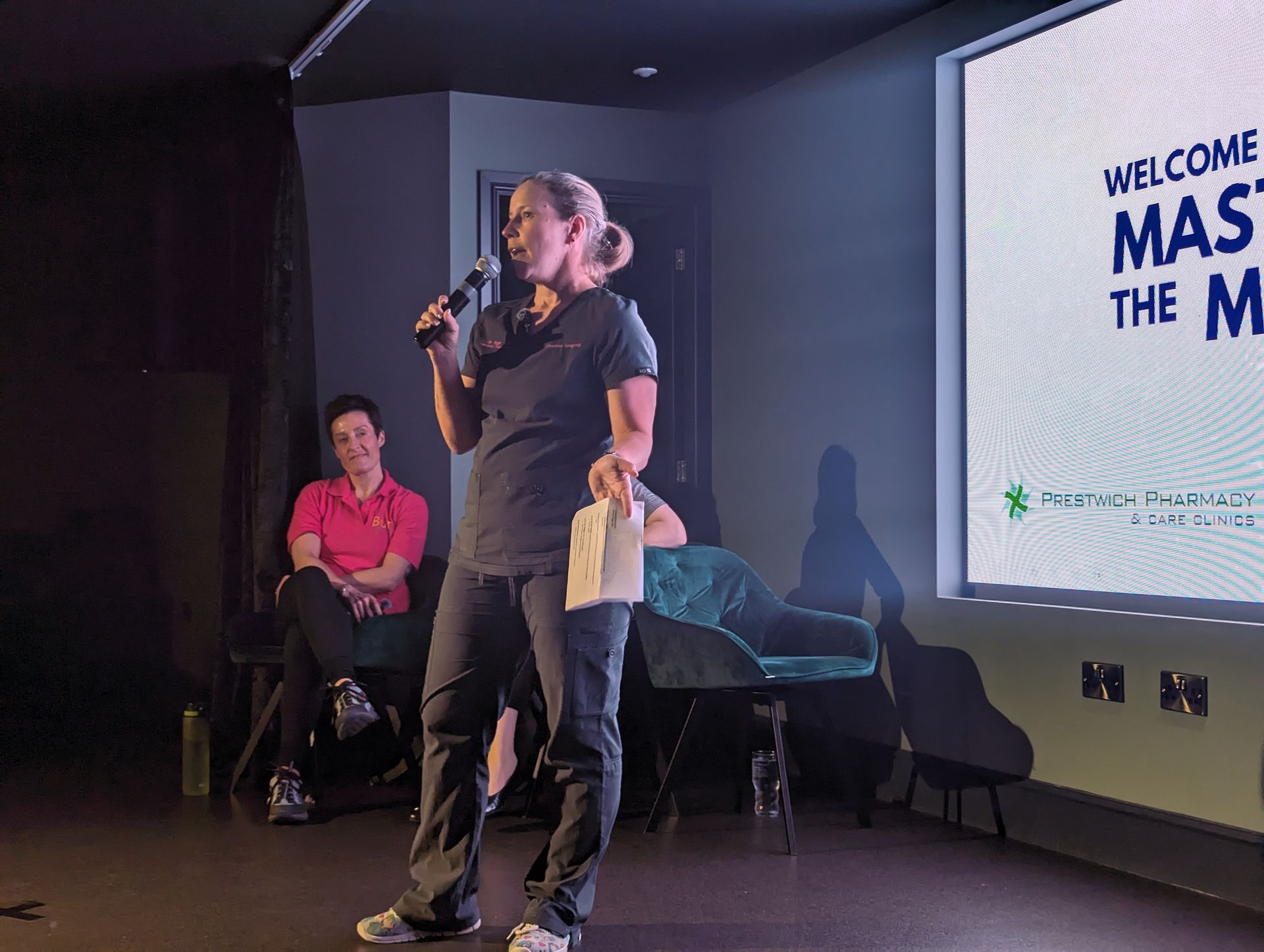 doctor speaking at menopause event