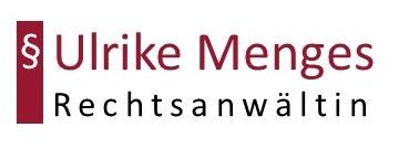 Logo Ulrike Menges Rechtsanwältin Mietrecht und Familienrecht mit einem roten Balken und eine kleinen Paragraphen